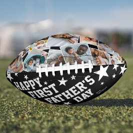 Balón De Fútbol Americano Feliz primer día del padre foto fútbol
