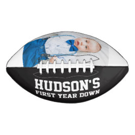 Balón De Fútbol Americano First Year Down 1st Birthday Custom Personalized