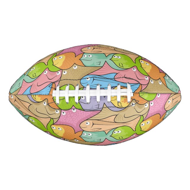Balón De Fútbol Americano Fishes cartoon (Anverso)