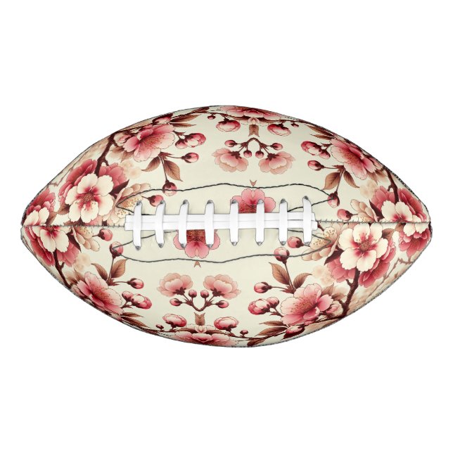 Balón De Fútbol Americano Flor de Cerezo (Anverso)