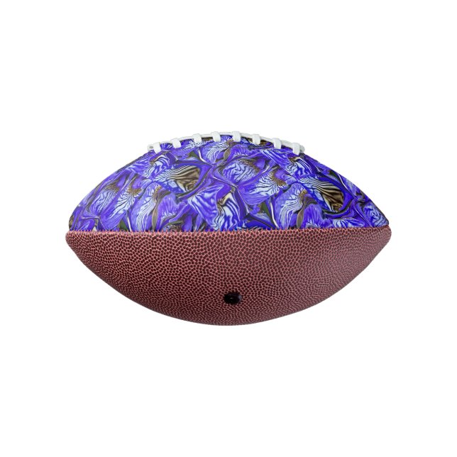 Balón De Fútbol Americano Flor de iris púrpura / inclinada / cubierta / (Girado 270)