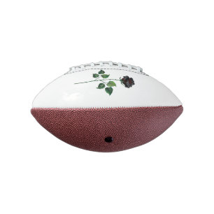 Balón De Fútbol Americano Flor rosa negra
