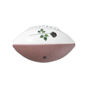 Balón De Fútbol Americano Flor rosa negra