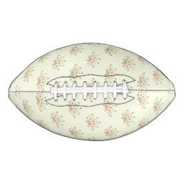 Balón De Fútbol Americano Flores Azules, Flores Rojas, Patrón De Flores