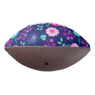 Balón De Fútbol Americano Fondo con estampado floral lindo
