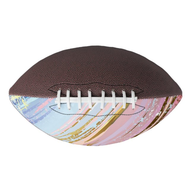 Balón De Fútbol Americano Fondo rosa texturizado (Anverso)