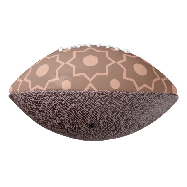 Balón De Fútbol Americano Forma geométrica moderna Mocha Mousse Dusty Rosa (Girado 270)