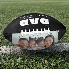 Balón De Fútbol Americano Foto de familia con tipografía moderna DAD Est. 20