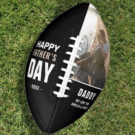 Balón De Fútbol Americano Foto de la familia Daddy Happy Father's Day