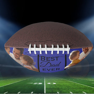 Balón De Fútbol Americano Foto moderna personaliza el mejor papá jamás