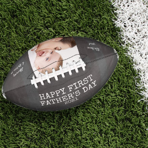 Balón De Fútbol Americano Foto personalizada de Chalkboard Day para padres m
