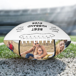 Balón De Fútbol Americano Foto personalizada del mejor marido