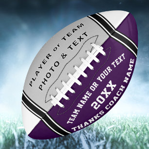 Balón De Fútbol Americano Foto, regalo o jugador de entrenador de fútbol pe