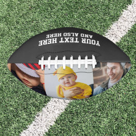Balón De Fútbol Americano Foto y texto personalizados por personalizado