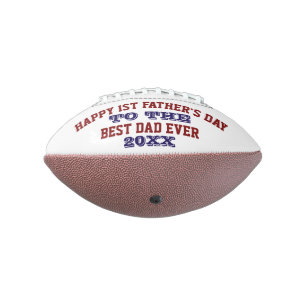 Balón De Fútbol Americano Fotografía Feliz 1er Día del Padre al mejor papá d