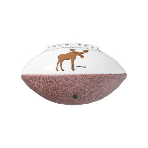 Balón De Fútbol Americano Funny moose cartoon illustration