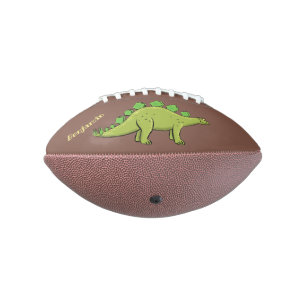 Balón De Fútbol Americano Funny stegosaurus dinosaur personalizado