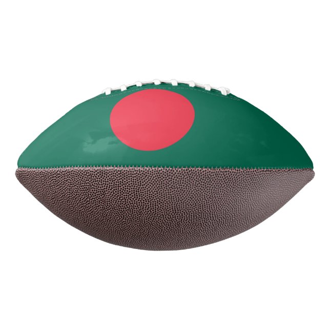 Balón De Fútbol Americano Fútbol americano con bandera de Bangladesh (Girado 270)