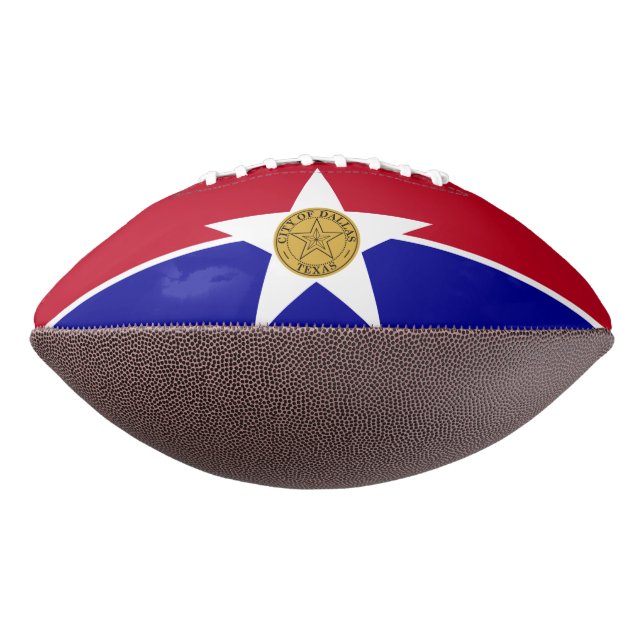 Balón De Fútbol Americano Fútbol americano con bandera de Dallas (Girado 270)