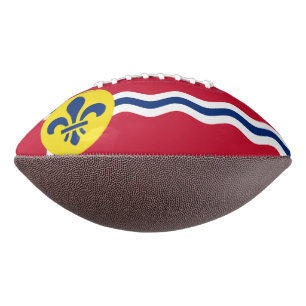 Balón De Fútbol Americano Fútbol americano con bandera de San Luis