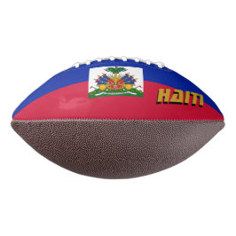 Balón De Fútbol Americano Fútbol americano con bandera haitiana / Haití