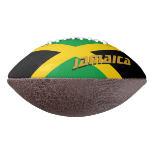Balón De Fútbol Americano Fútbol americano con bandera jamaiquina / Jamaica