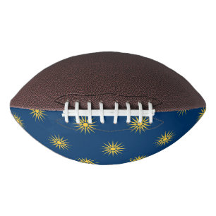 Balón De Fútbol Americano Fútbol americano patriótico con bandera de Macedon