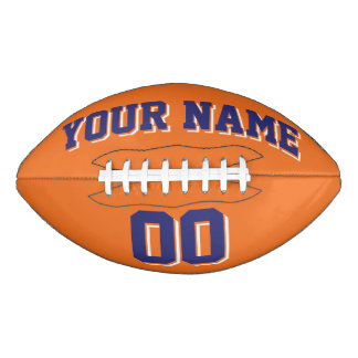 Balón De Fútbol Americano Fútbol americano personalizado NARANJA MARINA Y BL