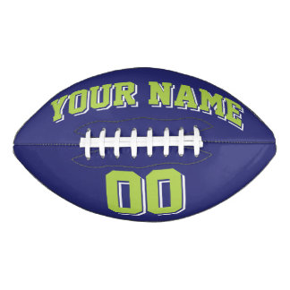 Balón De Fútbol Americano Fútbol americano personalizado NAVAL LIMA VERDE Y 