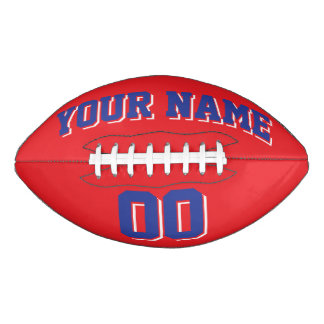 Balón De Fútbol Americano Fútbol americano personalizado ROJO AZUL Y BLANCO