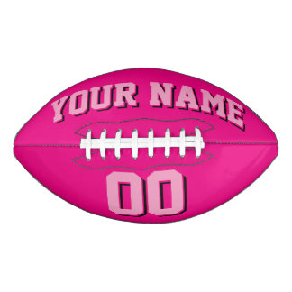 Balón De Fútbol Americano Fútbol americano personalizado ROSA INTENSO
