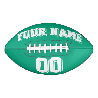 Balón De Fútbol Americano Fútbol americano personalizado verde y blanco
