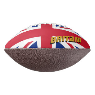 Balón De Fútbol Americano Fútbol americano y bandera británica / Reino Unido