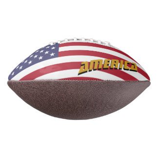 Balón De Fútbol Americano Fútbol americano y bandera estadounidense / Estado