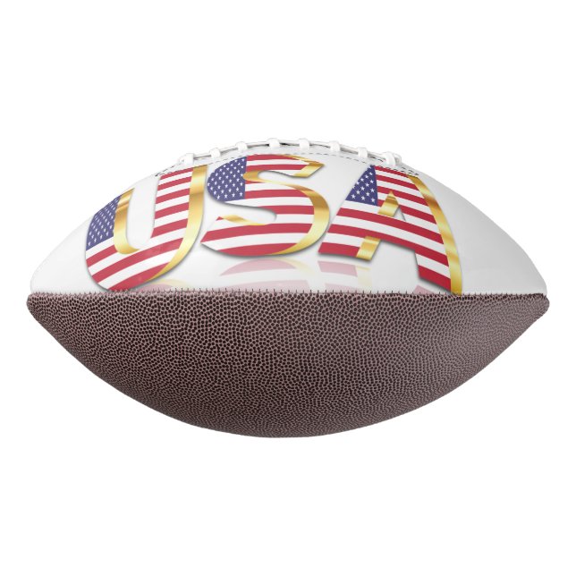 Balón De Fútbol Americano Fútbol Bandera Americana - Estados Unidos (Girado 90)