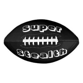 Balón De Fútbol Americano Fútbol blanco y negro supersigiloso
