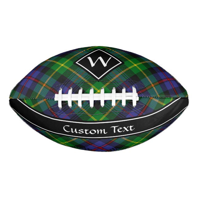 Balón De Fútbol Americano Fútbol Clan Farquharson Tartan (Anverso)