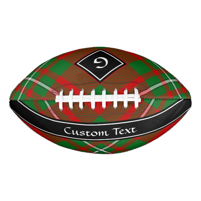 Balón De Fútbol Americano Fútbol Clan Gregor Tartan (Anverso)