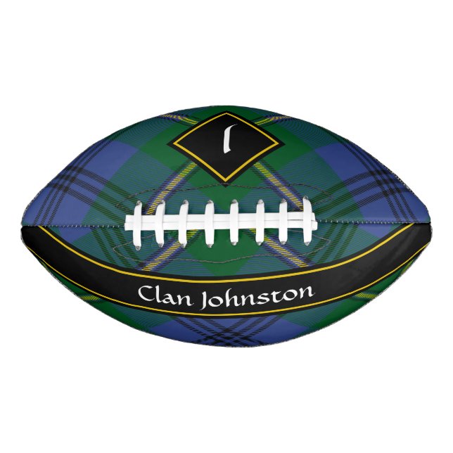 Balón De Fútbol Americano Fútbol Clan Johnston Tartan (Anverso)