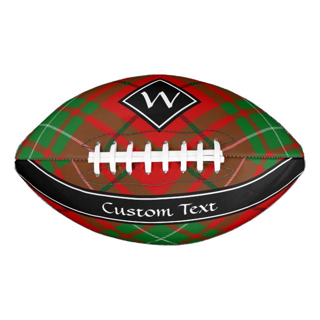 Balón De Fútbol Americano Fútbol Clan MacAulay Tartan (Anverso)