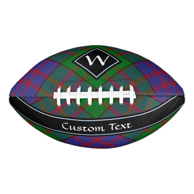 Balón De Fútbol Americano Fútbol Clan MacDonald Tartan (Anverso)