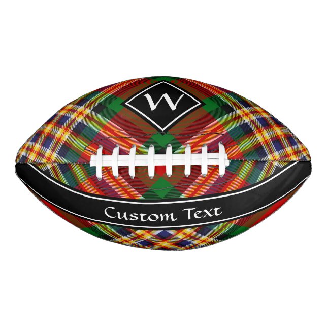 Balón De Fútbol Americano Fútbol Clan MacGill Tartan (Anverso)