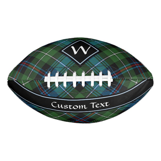 Balón De Fútbol Americano Fútbol Clan MacKenzie Tartan (Anverso)