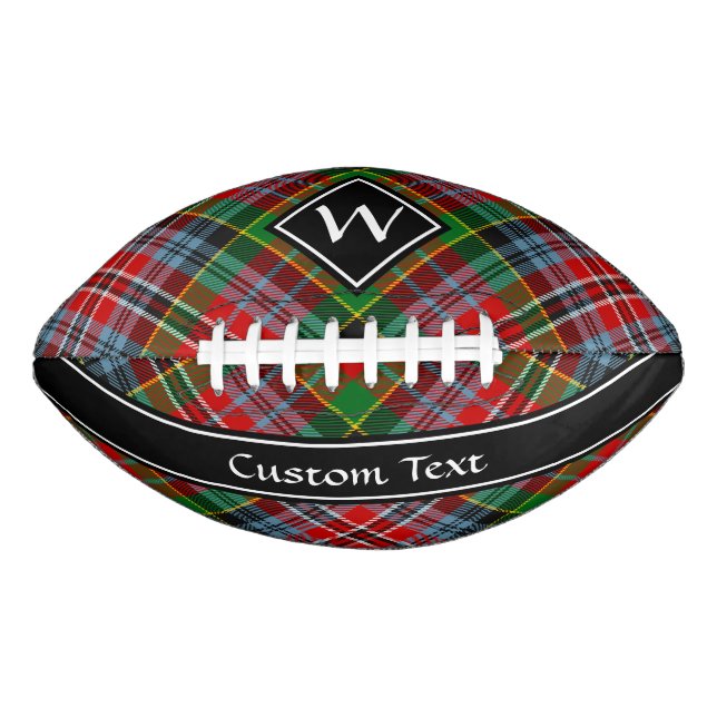 Balón De Fútbol Americano Fútbol Clan MacPherson Tartan (Anverso)