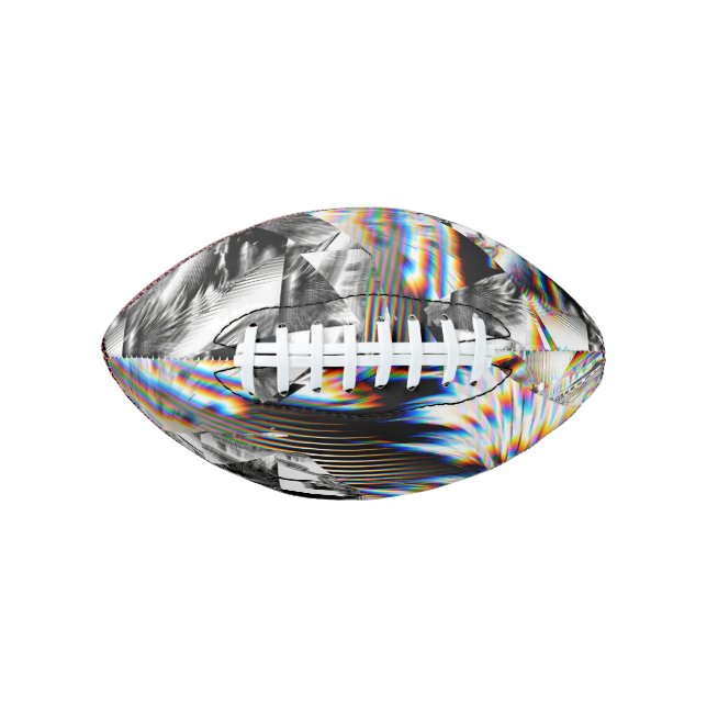 Balón De Fútbol Americano Fútbol con ataque arco iris (Anverso)