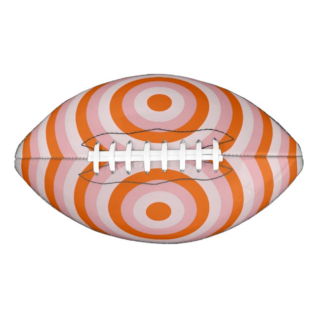 Balón De Fútbol Americano Fútbol con círculos concéntricos (Anverso)