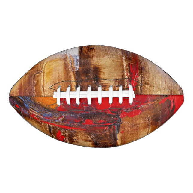 Balón De Fútbol Americano Fútbol de Arte Abstracto (Anverso)