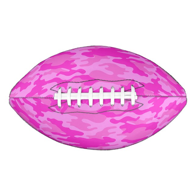Balón De Fútbol Americano Fútbol de Camo Rosado (Anverso)