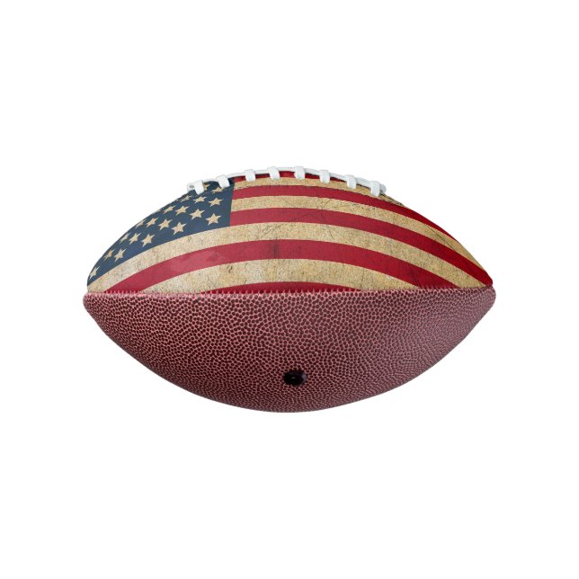 Balón De Fútbol Americano Fútbol de la bandera estadounidense de época (Girado 270)