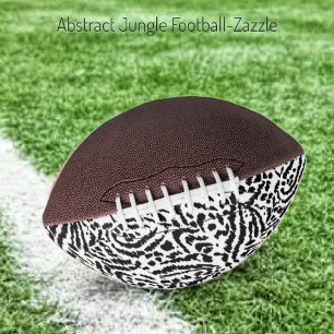 Balón De Fútbol Americano Fútbol de la jungla abstracta